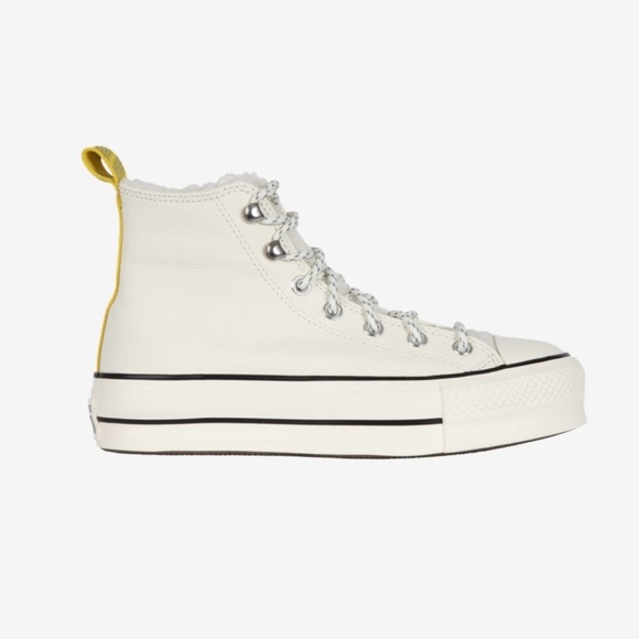 Size 8 Converse All Star Lift HI A05062C Women Egret Bitter Lemon A05062C - Picture 3 of 5